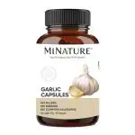 MINATUE 100% Natural Garlic Capsules| Health Supplements|30g, 60 Caps