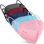KENYBEA MC 10 Disposable 5 Ply Ear loop Face Mask, Home, School, Office and Outdoors N95-10 Non-Reusable Surgical Mask With Melt Blown Fabric Layer (Multicolor, Free Size, Pack of 10, 4 Ply)