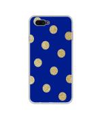 Casotec Gold Small Circle Design Printed Silicon Soft TPU Back Case Cover for Oppo Realme C1