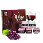 BELEZA PROFESSIONAL WINE FACIAL KIT (250gm) for Women & Men to get Clear, Smooth and Glowing Skin for All Skin Type.