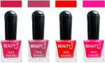 OUR Beauty Multicolor High Quality Quick Dry Long Lasting Hd Colors Nail Polish Pcs Vc09, 32 ml (Set Of 4)