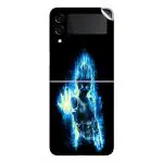 GADGETSWRAP Printed Vinyl Skin Sticker for Samsung Galaxy Z Flip 3 - Power Goku