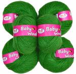 M.G Enterprise yarn, Baby wool diez Leaf Green Pack of 10 pc 25 gm each
