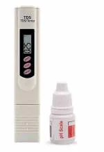 AMPEREUS Imported TDS Meter for Measuring TDS, Temp, Ppm with Carry Case and pH Drop for pH Testing and Alkaline level for pH Water Testing