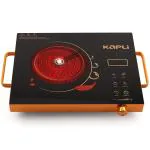 Kapli Premium 2000 W Touch Panel Infrared Induction Cooktop (use with All Utensils) with Free SS Barbeque Grill