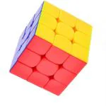 Deal Bindaas Multicolor Speed Cube 3 X 3 Sticker-Less 3 D Cube Puzzle Game For Beginners