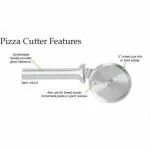 GOROFY Stainless Steel Pizza Cutter, Pastry Cake Slicer, Sharp, Wheel Type