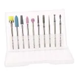 Gleevia Acrylic Nail Drill Bits Set (Pack Of 10)