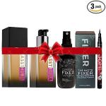 CLASSYHUDA PROFESSIONAL FOUNDATION, MAKEUP FIXER & SKETCH EYELINER. COMBO [PACK OF 3] PROFESSIONAL MAKEUP MINI KIT