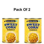 Urban Platter Ready to Use Sweet Corn Kernels in Brine, 400g (Drained Weight 240g) ( Pack Of 2 )