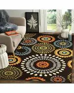 Status Multicolor Polyester 3D Printed Runner - 3 x 5 Feet Pack of 1