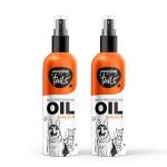 Wagging Tails Soothing Massage Oil for Dogs, Cats and Pet with Vitamin E| Natural Oil use to Controls Hair Fall & Improves Coat Shine and Softness - 200ML - Pack of 2