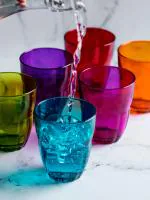 Bormioli Rocco Spa Ercole Water Multicolour Glass Tumbler 230 ml Set of 6