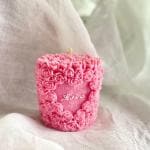 CANDLE_CABINETS Rose Flower Clusters Aesthetic Scented Candle,Love Heart Handmade Soy Wax Aroma Decorative Candle for Table Photo Prop Valentine's Day Wedding Birthday Gift,Prefect for Meditation Stress /PACK OF 3