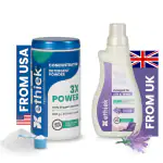 Ethiek Detergent Powder (800g) & Liquid Detergent (0.5L) for Woolen,Silk,Chiffon & Delicate Fabric,Detergent for Top & Front Load Washing Machines Liquid Detergent Powder for White Clothes - Combo