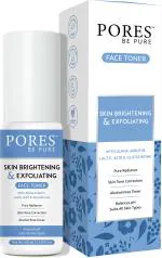 PORES Be Pure Skin Brightening & Exfoliating Face Toner| Skin Tone Correction Alcohol Free Toner (100 ml)