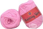 Simi Enterprise Pink Wool Knitting Yarn Thick Chunky Wool, Varsha Best Used With Knitting Needles, Crochet Needles Wool Yarn For Knitting.-Mart-Aajf, 300 G