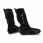 Steelbird Riding Shoe Cover -3GSOS Black Boots Cover For Rider With Reflective Piping Waterproof Rain Shoes Covers - Size 44-45