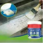 OXILY Bathroom Transparent Waterproof Glue 300g with Brush,Super Invisible Waterproof Glue