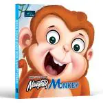 BOOKFORD Naughty Monkey Animal Shaped Story Board Book - Engaging And Educational Stories For Kids 3 To 8 Years. [Board Book] BookFord Publications