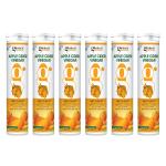 GLIMLACH Apple Cider Vinegar Effervescent Tablets for Weight Loss | With Vitamin B6 & B12 | 100% Vegan | No Added Sugar | Apple Flavor | Pack of 6 (20 Tablets Per Bottle)