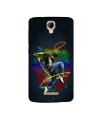Casotec Boy With Music Design Printed Silicon Soft TPU Back Case Cover for Panasonic P50 Idol