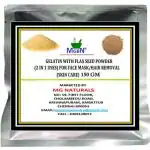 MGBN Gelatin With Flax Seed Powder 2 In 1 Uses For Face Mask, Hair Removal Skin Care 150gm