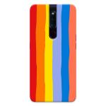 MobiEra Oppo F11 Pro Rainbow Design Plastic Hard Case Cover