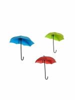 Krifton 3pcs Cute Umbrella Wall Mount Key Holder Set of 2