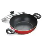 Judge by Prestige Deluxe Kadai 26 cm diameter with Lid 3.25 L capacity (Aluminium|Non-stick|Induction Bottom)