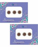 SUNAINA Round Shaped Forehead Bindi (Pack of 2)