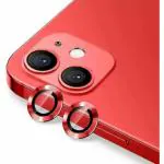 ITians Back Camera Lens Ring Guard Protector for iPhone 12,iPhone 12 Mini,iPhone 11,iPhone 11 Pro Metal Alloy Ring (Pack of: 1) Red