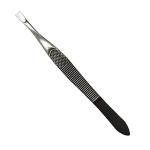 Hair Line Flat Tweezer For Blackheads n Ingrown Hair, Stainless Steel For Hair Removal, Plucker Tiniest Removal Shape Eyebrows Remove Splinters_Silver