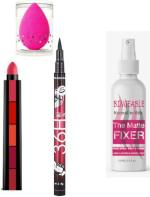 BINGEABLE HDA36 Pro Waterproof Sketch Pen Eyeliner, Long Lasting Super Matte 5 in 1 Lipsticks, Long Lasting, Waterproof Fit me Makeup Fixer Spray