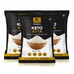NutroActive Keto Atta (1 gm Net Carb Per Roti) Extremely Low Carb Flour - 1kg (Packof 3)