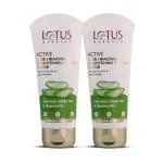 Lotus Herbals Active Aloe + Niacinamide Brightening Revival Scrub| Removes Impurities & Exfoliates|Praben Free|All Skin Types|100gm - Pack of 2