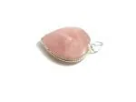 Astroghar Rose Quartz Heart Shaped Pink Crystal Pendant For Men And Women