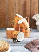 Clay Craft Fine Ceramic Coffee/Tea Mug Set Of 6-220Ml Each- Can Be Used For Gifting Purpose To Your Loved Ones.
