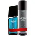 Lomani Combo Pack (Pour Homme Perfume + Pour Homme Body Spray) For Men