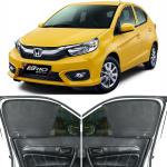 Able Elegant Half Car Magnetic Sun Shade Curtains for Honda BRIO Set of 4 Pcs