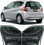 Able Dotnet Car Magnetic Sun Shade Curtains 4 Door with Zipper for Honda Jazz Old Type-I Set of 8 Pcs (Before 2015 Model)