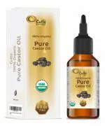 Organic Pure Castor Oil (118 ML) USDA Certified Cold-Pressed, 100% Pure, No GMO, NO Heat treatment, Hexane Free Castor Oil - Moisturizing & Healing, For Dry Skin, Hair Growth, Massage, Lash Growth