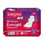 Sirona 100% Rash Free Overnight Sanitary Pads for Women, No Leaks or Discomfort, XXXL+ Size - 8 Pads
