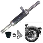 BIGBIRD Best ID1 Bike Bullet Silencer Exaust Indori Classic Silencer Filter/Glasswool Chrome Black Plate Bike Exhaust Silencer for Royal Enfield Classic 350