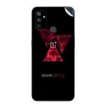 GADGETSWRAP Printed Vinyl Skin Sticker for OnePlus Nord N100 - Never Settle Colorful Paint