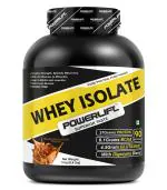 PowerLift Whey Isolate Sugar Free [3kg Rich Chocolate, 2.2lbs], 27G protein, 6.1G BCAA, 4.5G Glutamine | Raw Whey From USA | with Digezyme blend | added Multivitamins & Minerals, easy Mixability & Builds Lean Muscle, whey protein isolate