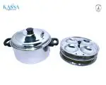 KASSA 12 Pcs Idly Cooker (3 Plates 12 Idlies) | Stainless Steel Idli Maker / Steamer| Induction, Gas Stove Compatible