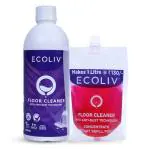 Ecoliv Liquid Floor Cleaner 1.5 Liter Combo| Tea Tree Oil| Anti Dust Technology| Non-Sticky