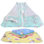 Kwitchy New Born Baby Mosquito Net Bed With Bed Protector