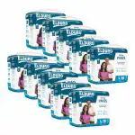 ELDURO Diapers L Size | 101-139cm | 40-55in | Adult Diapers Large Size, Diapers L Size Pant Style, Unisex With Wetness Indicator, Leakproof, 14hr Overnight Protection, Aloe Vera (Pack of 10 X 10=100)